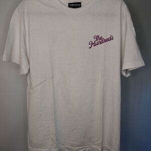 THE HUNDREDS classic white t-shirt